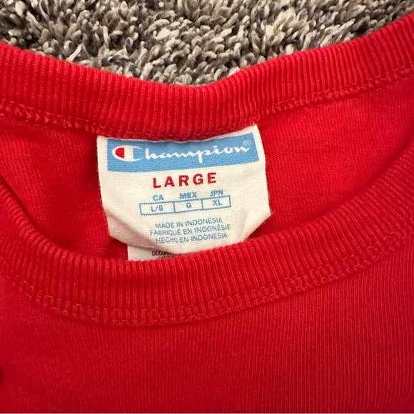 Champion Red Men's T-Shirt - Picture 3 of 7
